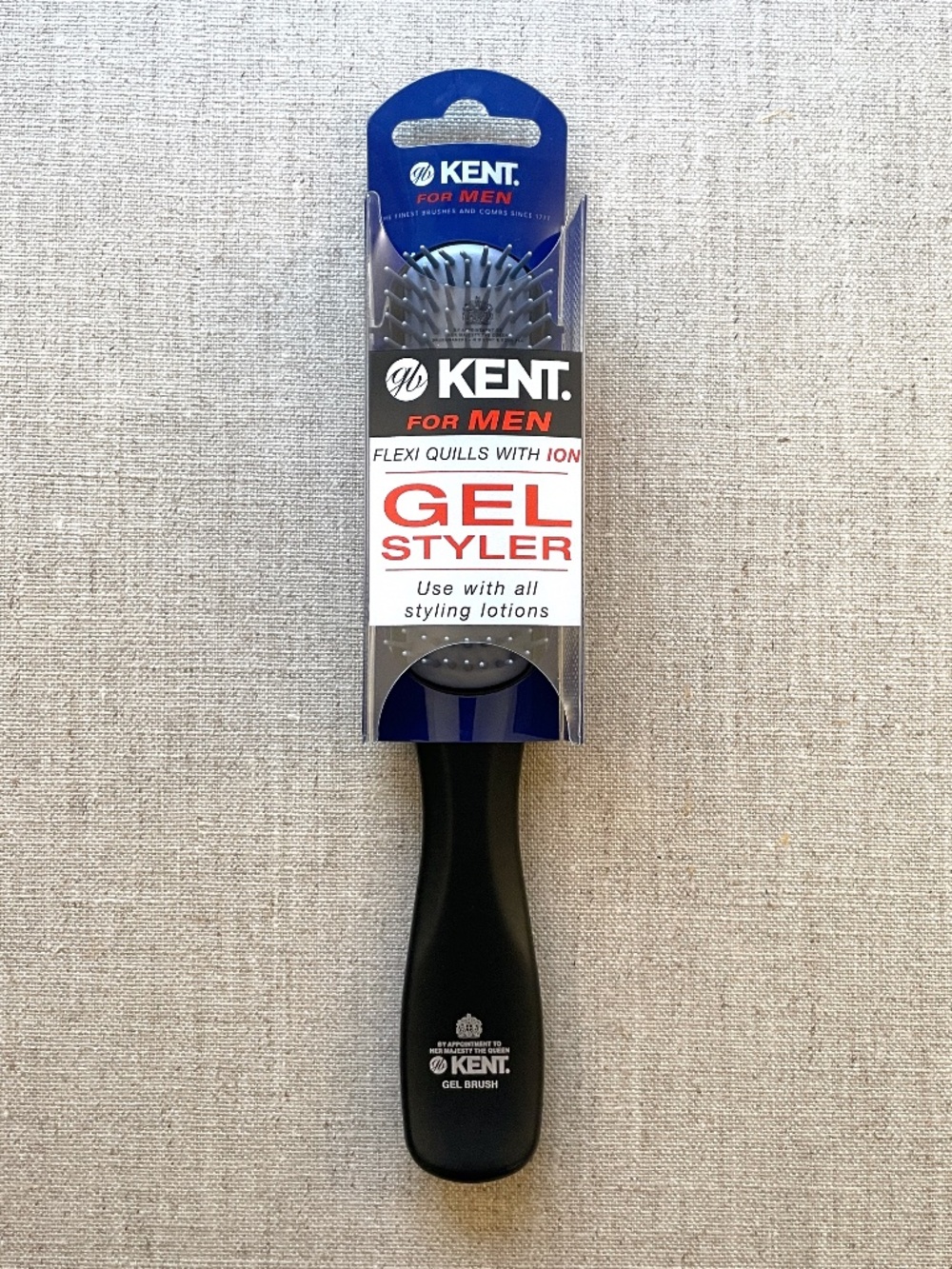 Kent KFM3 Gel Styler Hair Brush, Royal Warrant, ION Quills (NWT, UK)